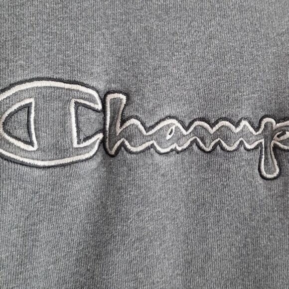 CHAMPION \ Relaxed Fit Cozy Pullover Crewneck Sweatshirt Grey Sz L - Picture 6 of 10